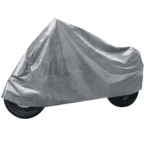 Funda para moto/scooter, 229 x 99 x 125 cm, gris, protección contra la lluvia y la nieve.