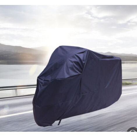 Funda para motocicleta, poliéster 190T, impermeable, resistente al viento, al polvo, a los rayos UV, a la lluvia y a los excrementos de pájaros, para la mayoría de los scooters - 245 x 105 x 125 cm