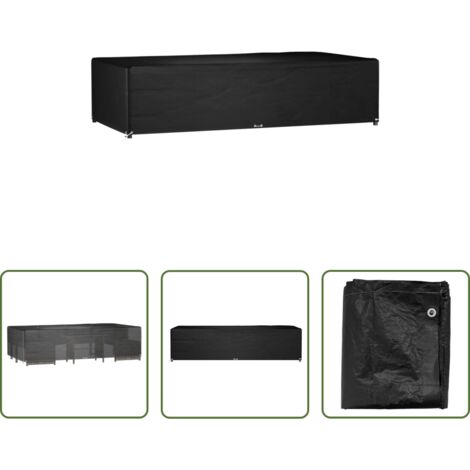 Funda para muebles al aire libre -  Funda para muebles jardín 12 ojales rectangular 315x160x75 cm