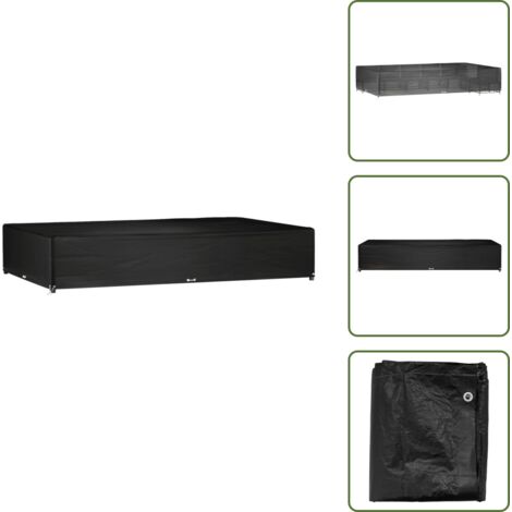 Funda para muebles al exterior - vidaXL Funda para muebles jardín 16 ojales rectangular 325x205x60 cm - Funda para jardín