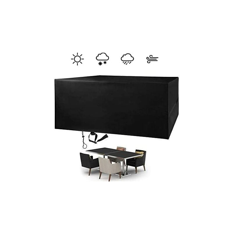 

Funda para muebles de exterior, tela impermeable 420D oxford con protección uv, tamaño (200 * 160 * 70 cm)