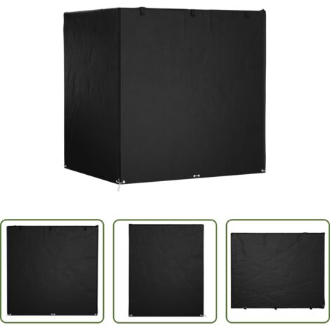 Funda para muebles de jardín -  Funda de banco balancín 12 ojales polietileno 220x177x220 cm
