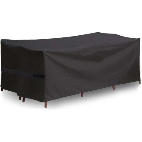 Funda para muebles de jardín, funda protectora, lona impermeable y resistente a los rayos UV, funda rectangular para mesa de jardín (213 x 132 x 74 cm) - Fei Yu