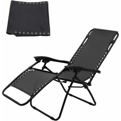 Funda para muebles de jardín, lona universal para tumbonas, tejido de repuesto transpirable y duradero para tumbonas de jardín (solo lona).