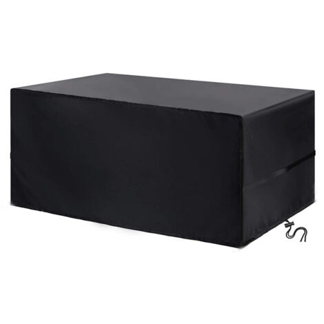Funda para muebles de jardín, tela Oxford 210D, protección para mesas y sofás, resistente a la intemperie, con cuerda y cierre de hebilla (180 x 120 x 75 cm)