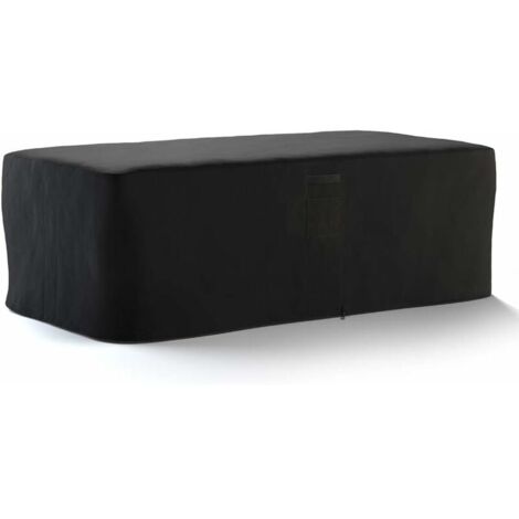 Funda para muebles de jardín YMYNY, lona para muebles de jardín, protección rectangular para mesas de jardín de exterior, impermeable, resistente al viento y a los rayos UV (poliéster, 200 x 200 x 80 