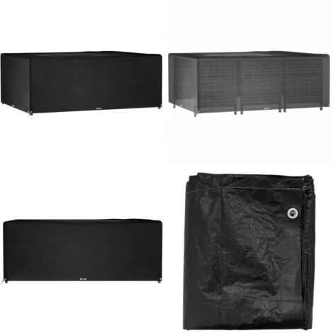 Funda para muebles jardín 16 ojales rectangular 278x204x105cm - Funda para muebles al aire libre - Funda para ratán