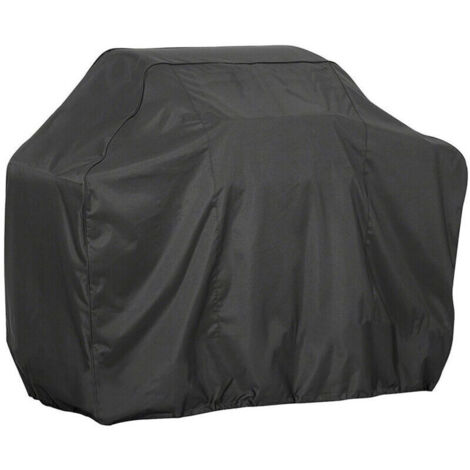Funda para parrilla fabricada en tejido Oxford 210D, recubierta de plata negra, impermeable, duradera, resistente al desgarro y al polvo, adecuada para barbacoa, parrilla de gas, parrilla eléctrica de