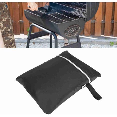Funda para parrilla, funda protectora para parrillas, impermeable, resistente a los rayos UV con cordón ajustable – Dimensiones: 80 x 66 x 100 cm, poliéster-PU