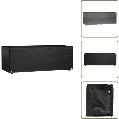Funda para patio - vidaXL Funda para muebles de jardín 8 ojales rectangular 192x82x65 cm - Funda para exteriores