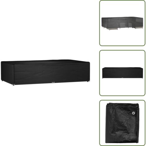 Funda para patio - vidaXL Funda para muebles jardín 12 ojales rectangular 315x180x75 cm - Funda para exteriores