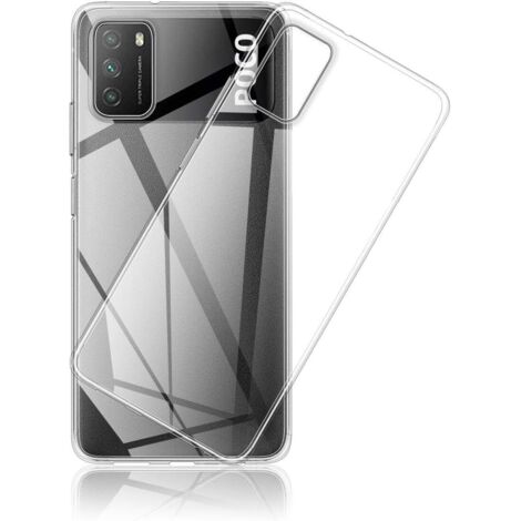 FUNDA PARA POCO M3 SILICONA TRANSPARENTE FLEXIBLE NO AMARILLEANTE M2010J19CG