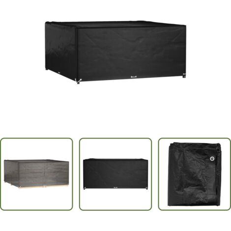 Funda para ratán -  Funda para muebles de jardín 16 ojales cuadrada 205x205x90 cm