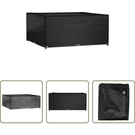 Funda para ratán -  Funda para muebles de jardín 16 ojales cuadrada 250x250x90 cm