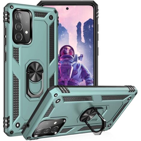 FUNDA PARA SAMSUNG GALAXY A52/A52 5G CON ANILLO VERDE SM-A525F SM-A526B
