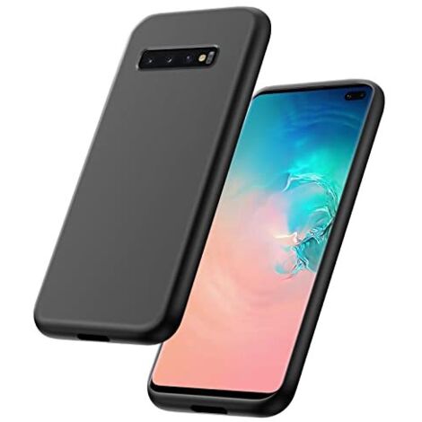 FUNDA PARA SAMSUNG GALAXY S10+ SILICONA NEGRA ULTRA DELGADA SM-G975