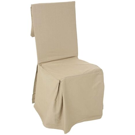 HOMEMAISON Funda para silla - algodón - beige - 45x130 cm - Atmosphera créateur d'intérieur