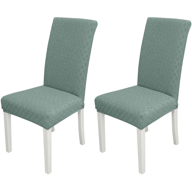 

Funda para silla de comedor 2 piezas, funda protectora para asiento de silla lavable,Verde