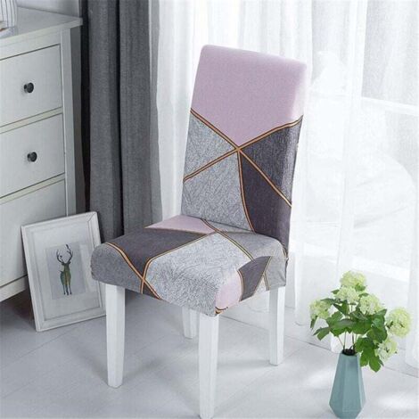 Funda para silla de comedor, con estampado de patchwork, lavable y elástica, ideal para bodas, hoteles y restaurantes. Estilo A.