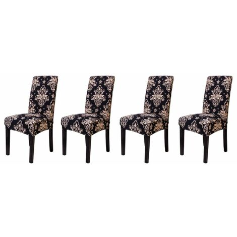 Funda para silla de comedor grande, funda para silla elástica XL de 4 piezas (juego de 4)