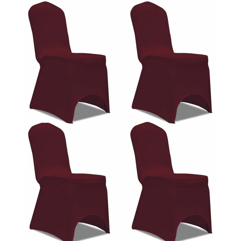 

Funda para silla elastica 4 unidades burdeos