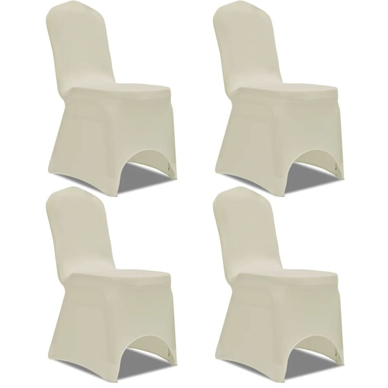 

Youthup - Funda para silla elástica 4 unidades crema - Crema