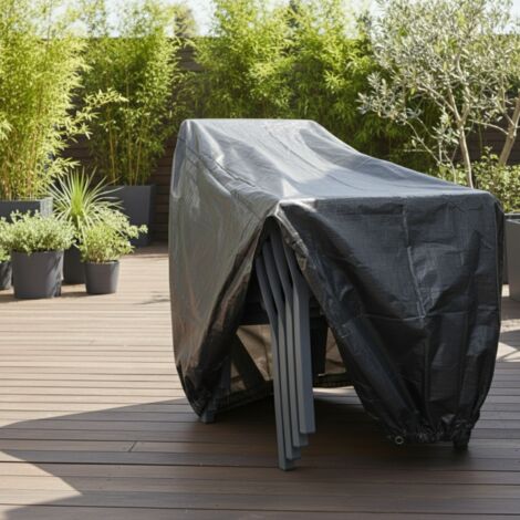 Funda para silla TITANIUM® negra - 94 x 94 x 69 cm