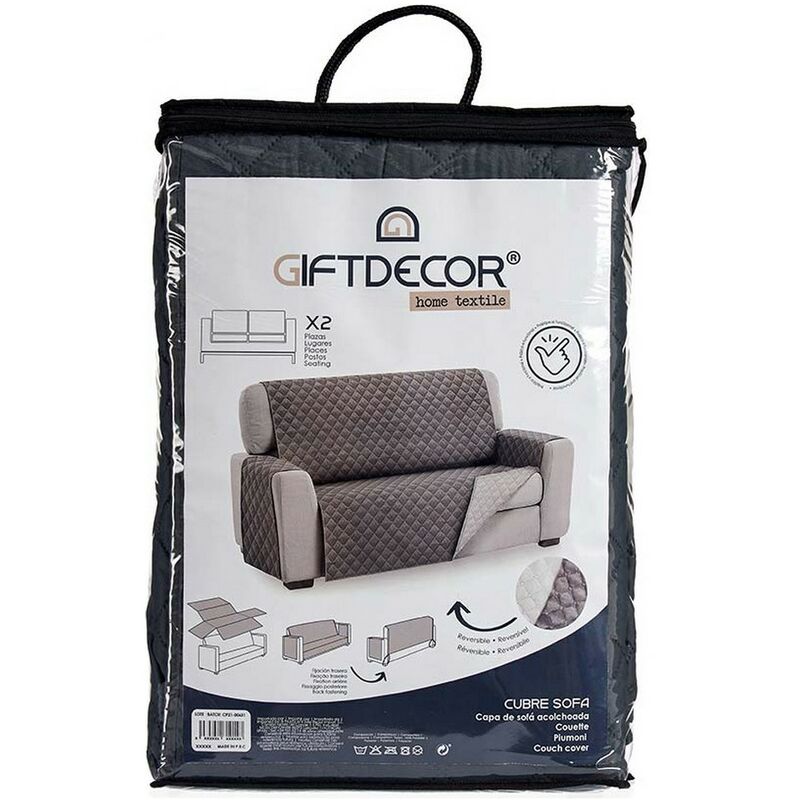 

Funda para Sofá Gris Microfibra Poliéster (290 x 200 x 0,5 cm)