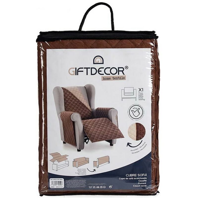 

Funda para Sofá Marrón Microfibra Poliéster (210 x 210 x 0,5 cm)