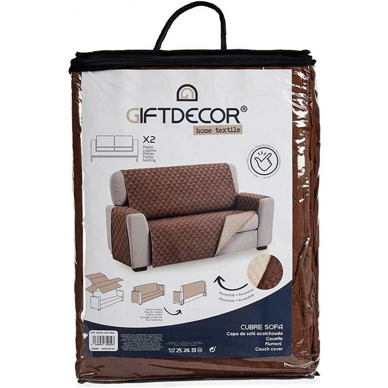 

BHD - Funda para Sofá Marrón Microfibra Poliéster (290 x 200 x 0,5 cm)