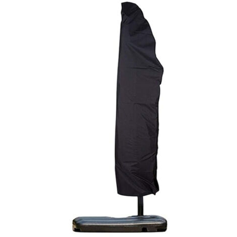 Funda para sombrilla voladiza de 2,7 a 4 m, con cremallera, impermeable, resistente al viento, protección para exteriores.