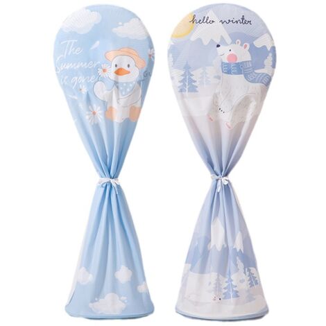 Funda para ventilador de piso resistente al agua y al polvo de 23,6" x 57", bolsa de almacenamiento para electrodomésticos, protector para ventilador de piso (paquete de 2)
