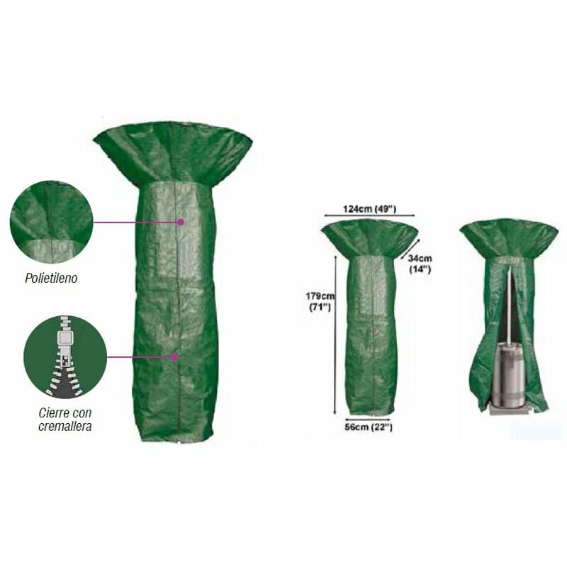 

Funda de polietileno para estufa de gas para terraza