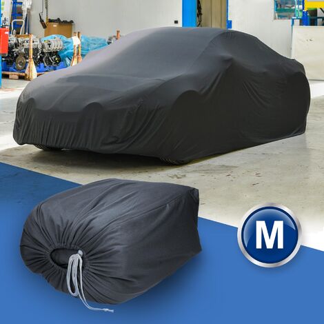 Funda protección coche auto 431 x 165 x 119 cm color gris impermeable talla M
