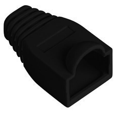 FUNDA PROTECTOR LANBERG CONECTOR RJ45 (PACK 100 UDS) NEGRO