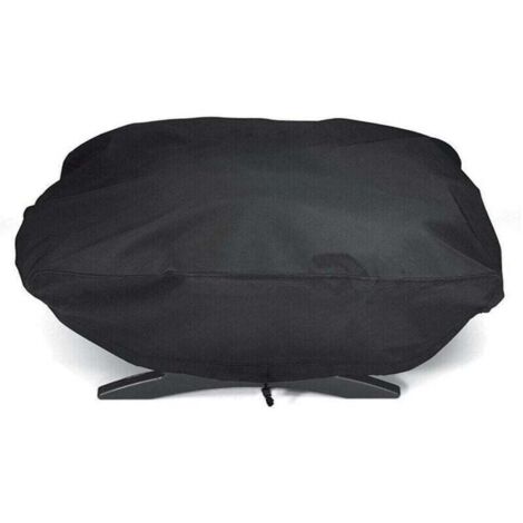 Funda protectora 210D para parrilla de gas Weber Q1200 y 1000, compatible con los modelos Q1200, Q1400, Q1000, Q100, Q120 y Baby Q, anti-UV