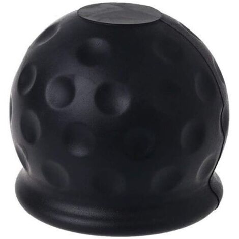 Funda protectora de goma universal Behavetw para bola de remolque de coche, color negro.
