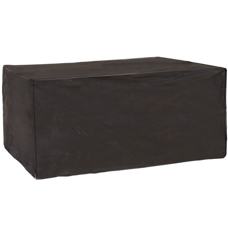 

Funda protectora de PVC reforzado para banco de jardín negra de 166x66x89cm