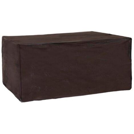 Funda Protectora de PVC Reforzado para sofá de 2 plazas de jardín Negra de 185x95x80cm