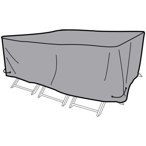 Funda Protectora DKD Home Decor Mesa Negro Aluminio Gris oscuro (200 x 130 x 60 cm)