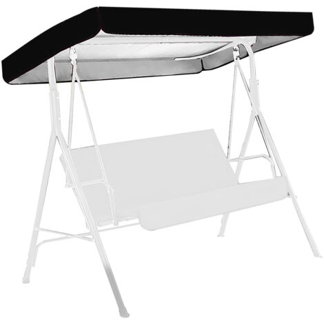 [Funda protectora] Funda protectora plateada impermeable para sillas columpio de jardín 190T 190x132x15cm/20cm