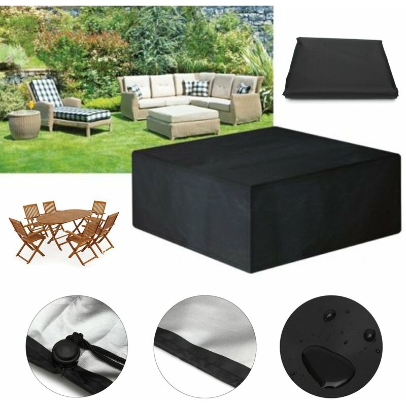 

Drillpro - Funda protectora impermeable para mesa muebles muebles negros 71x205cm