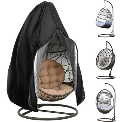 Funda protectora impermeable para silla colgante: Funda para silla colgante Swing Egg de tela Oxford 210D. Funda protectora antipolvo con cremallera.