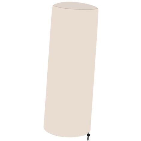 Funda protectora para calefactor de patio o jardín, color beige, 210D, 120 x 50 cm