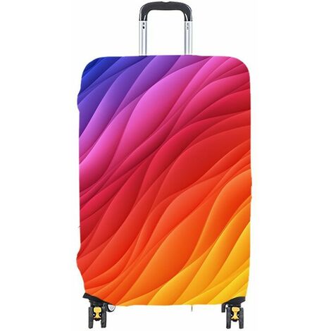 Funda protectora para equipaje de viaje, Maleta elástica, funda protectora para equipaje de 22 a 28 pulgadas (envíe una etiqueta de equipaje gratis) (XL, banderín)