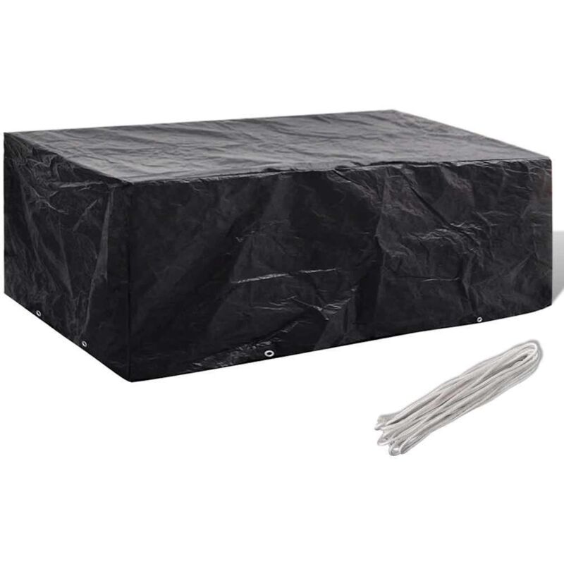 

Funda de Muebles de Jardín 8 Ojales 200x160x70 cm - Negro - Vidaxl