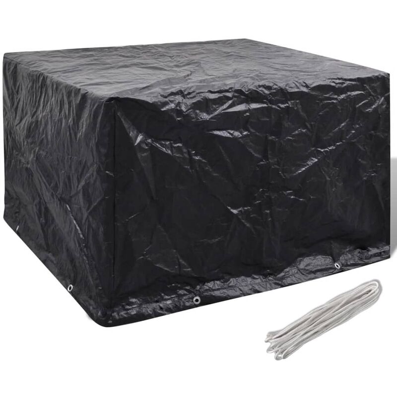 

Funda de Muebles de Jardín 8 Ojales 135x135x90 cm - Negro - Vidaxl