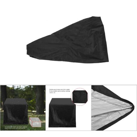 Funda protectora para mesas – Oxford 210D PU, color plata, impermeable – 325 x 208 x 58 cm