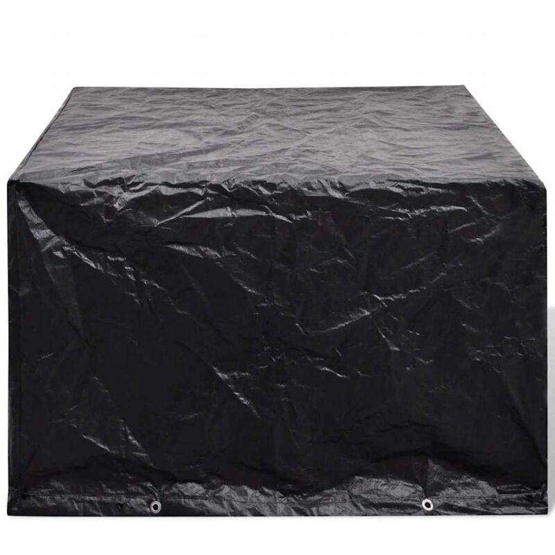 

Funda de Muebles de Jardín Ratán 8 Ojales 113x113 cm - Negro - Vidaxl