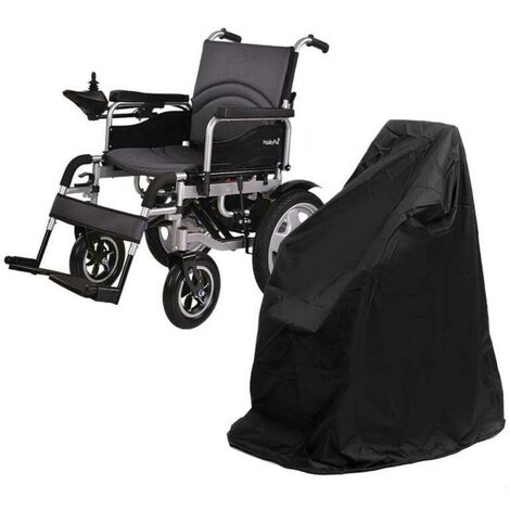 Funda protectora para silla de ruedas eléctrica, Impermeable, Anti-UV-100x75x100cm Negro